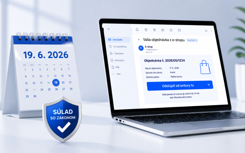 Nov� povinnos� pre e-shopy od 19. j�na 2026: tla�idlo na odst�penie od zmluvy